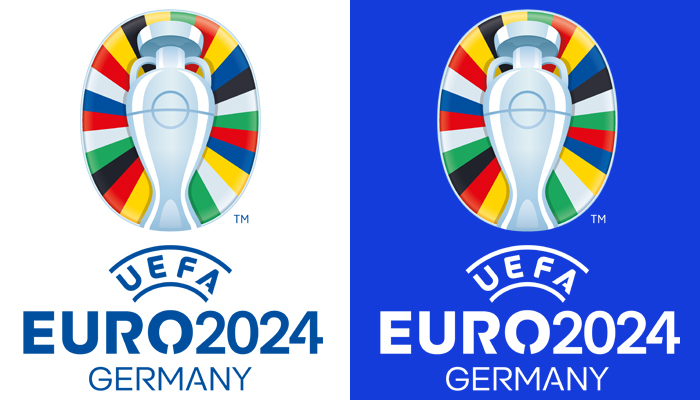 Light and dark variant of the EK 2024 logo